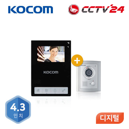코콤비디오폰 (KCV-C434/KC-C71) [4.3인치/디지털/블랙]