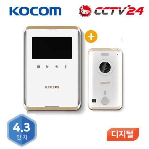 코콤 비디오폰 (K5B VP-R431E/ KC-R80E) [디지털/거치형/화이트]