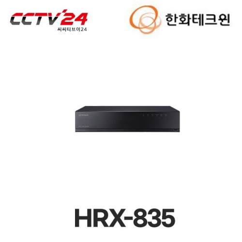 [한화테크윈] HRX-835(3TB) 8채널 펜타브리드 녹화기(AHD/TVI/CVI/SD/IP), 최대 8M 지원 가능, 기존 8채널+IP 카메라 2채널 추가시 최대 10채널 사용 가능, 3TB HDD 기본 장착, 4 SATA 최대 24TB 장착 가능, HDMI(4K), VGA 동시 출력 지원