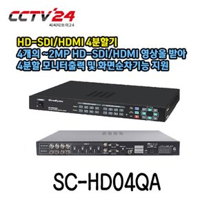 [씨아이즈] V HD-SDI/HDMI 4분할기