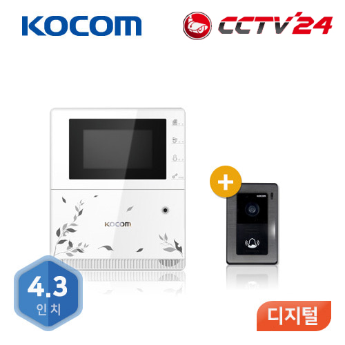 코콤 비디오폰 (K6B VP-43H/KC-94) [4.3인치/디지털/거치형/화이트]