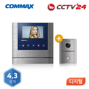 코맥스 비디오폰 (CAV-43MG/DRC-4L) [블루] [4.3인치/디지털/접점모듈]