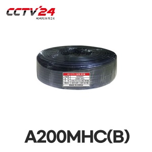 A200MHC-B 영상+전원 고급형 200M 케이블 4MP/2MP-AHD/TVI/CVI/SD 사용가능 (색상:검정)