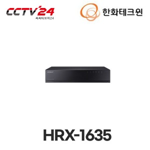 [한화테크윈] HRX-1635(4TB) 16채널 8M 펜타브리드 녹화기(AHD/TVI/CVI/CVBS/IP), 기존 16채널+IP 카메라 2채널 추가시 최대 18채널 사용 가능, 4TB HDD 기본 장착, 8 SATA 최대 48TB 장착 가능, H.265 코덱 지원, HDMI, VGA 동시 출력 지원