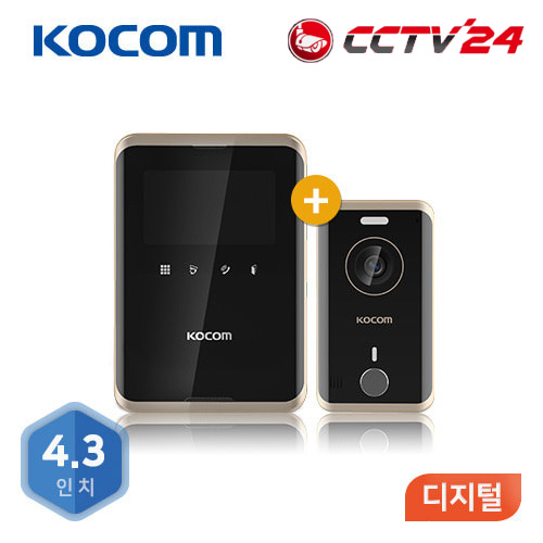 코콤 비디오폰 (K5B VP-R431E/ KC-R80E) [디지털/거치형/블랙]