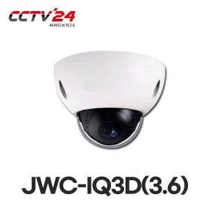 JWC-IQ3D (3.6) [5MP IP카메라] SMD IR 2LED, 3.6mm, H.265+, POE, 듀얼스트리밍, 양방향 오디오, IP67
