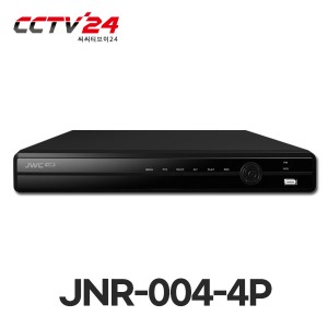 JNR-004-4P [2MP 4채널 PoE 고해상도 NVR] H.265, Onvif, 1HDD장착가능(최대6TB) 통합관리를 위한 PC 소프트웨어 지원
