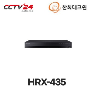 [한화테크윈] HRX-435(2TB) 4채널 펜타브리드 녹화기(AHD/TVI/CVI/SD/IP), 최대 8M 지원 가능, 기존 4채널+IP 카메라 2채널 추가시 최대 6채널 사용 가능, 2TB HDD 기본 장착, 2 SATA 최대 12TB 장착 가능, HDMI(4K), VGA 동시 출력 지원