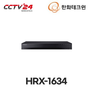 [한화테크윈] HRX-1634(4TB) 16채널 8M 펜타브리드 녹화기(AHD/TVI/CVI/CVBS/IP), 기존 16채널+IP 카메라 2채널 추가시 최대 18채널 사용 가능, 4TB HDD 기본 장착, 2 SATA 최대 12TB 장착 가능, H.265 코덱 지원, HDMI, VGA 동시 출력 지원
