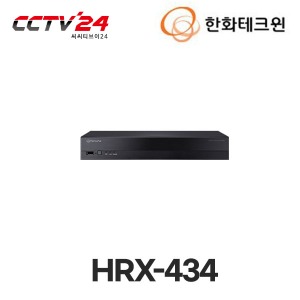 [한화테크윈] HRX-434(2TB) 4채널 펜타브리드 녹화기(AHD/TVI/CVI/SD/IP), 최대 8M 지원 가능, 기존 4채널+IP 카메라 2채널 추가시 최대 6채널 사용 가능, 2TB HDD 기본장착, 1 SATA 최대 6TB 장착 가능, HDMI(4K), VGA 동시 출력 지원